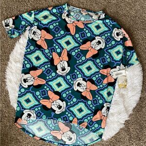 LULAROE Disney Minnie Mouse Irma Top New Women’s‎ Size XXS